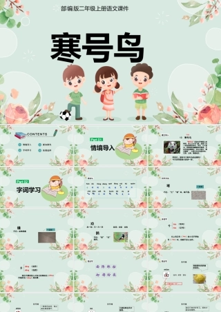 2022寒号鸟PPT课文第13课小学二年级语文上册部编人教版教学课件.pptx