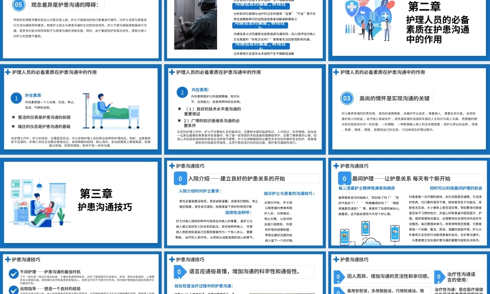 2022护患沟通技巧培训PPT清新简约医疗护患通用PPT.pptx