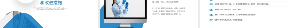 2022护士年终总结PPT橙蓝双色护士长年终工作总结汇报课件模板.pptx