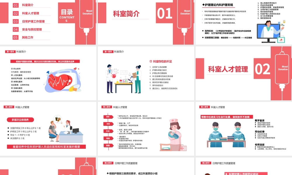 2022护士述职报告PPT卡通风医院护士护士长述职报告通用模板.pptx
