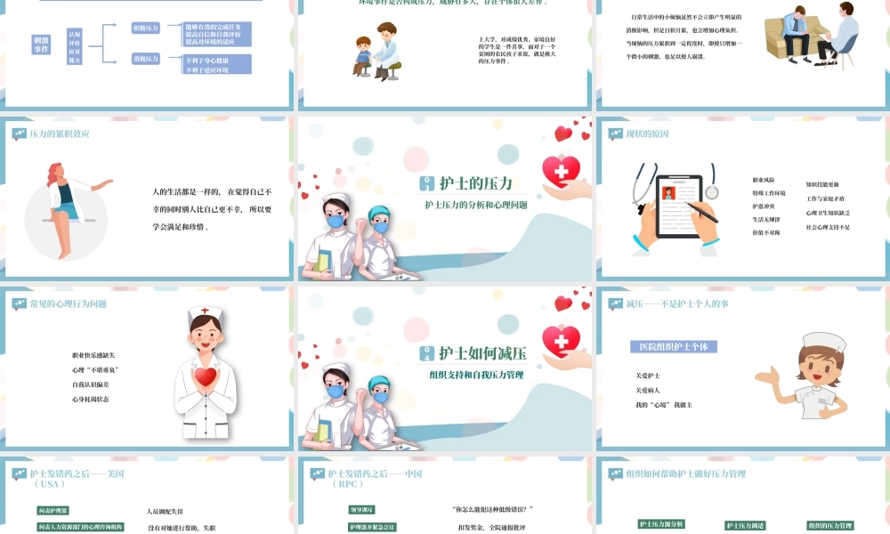 2022护士压力与情绪管理讲解培训PPT个性医疗风医学培训通用PPT.pptx