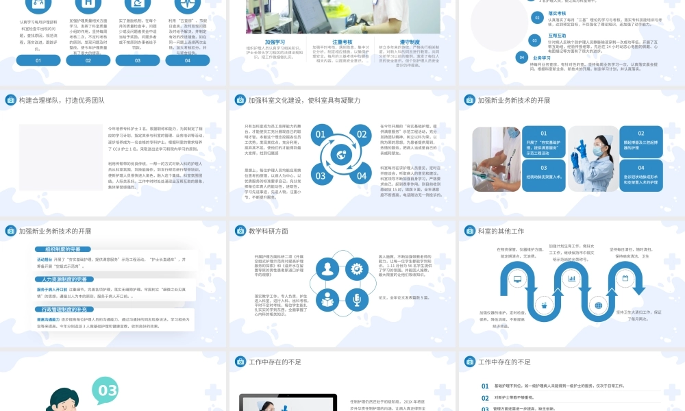 2022护士长年终总结PPT简洁商务完整框架内容年终总结专用PPT.pptx
