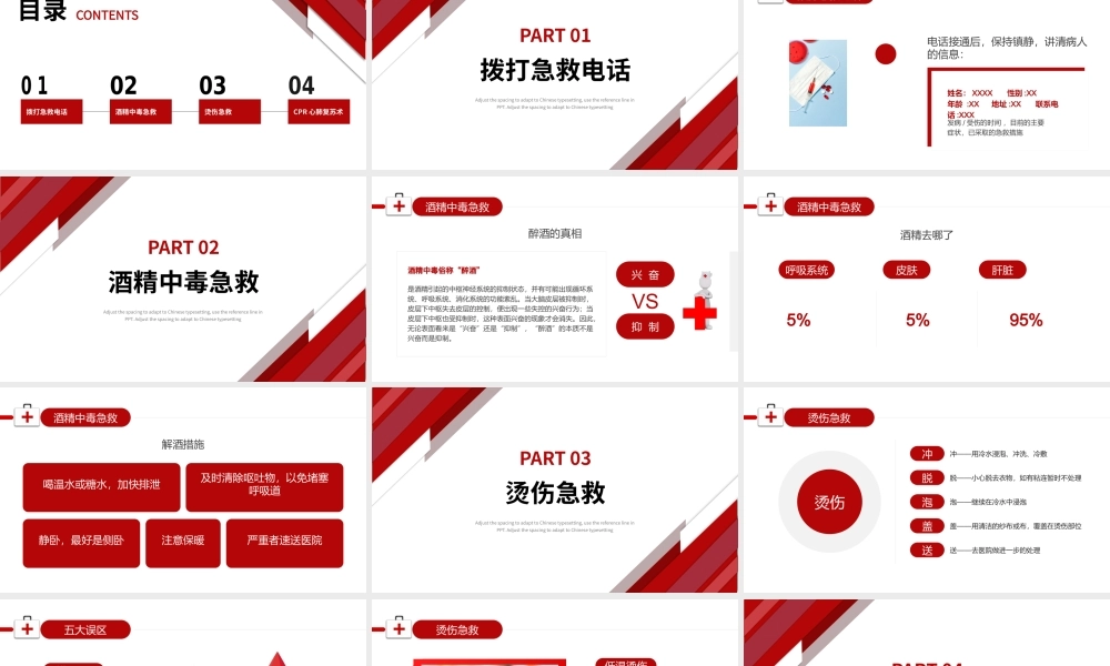 2022健康日常急救知识PPT简约大气医疗急救常识科普PPT模板下载.pptx