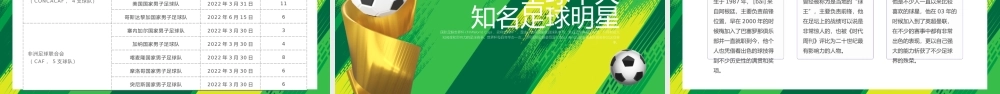 2022决战世界杯相约卡塔尔PPT简约风世界杯卡塔尔世界杯知识宣讲课件模板下载.pptx