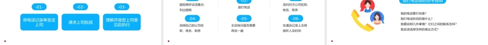 2022口才训练与电话技巧PPT红色插画风表达能力情景应对技巧商务培训课件模板.pptx