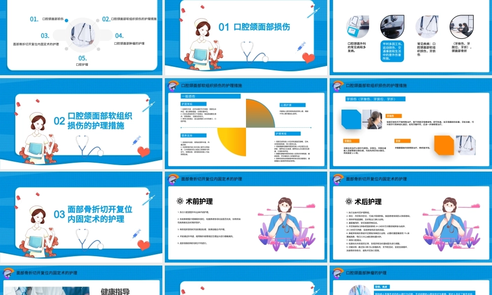 2022口腔颌面外科病人的护理PPT医疗商务风医学护理通用PPT.pptx