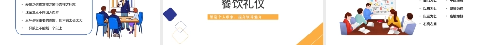 2022领导形象与礼仪培训PPT卡通商务风塑造个人形象提高领导魅力课件模板.pptx