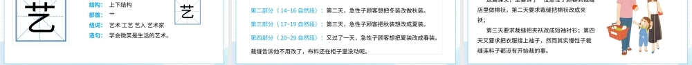 2022慢性子裁缝和急性子顾客PPT第25课小学三年级语文下册部编人教版教学课件.pptx