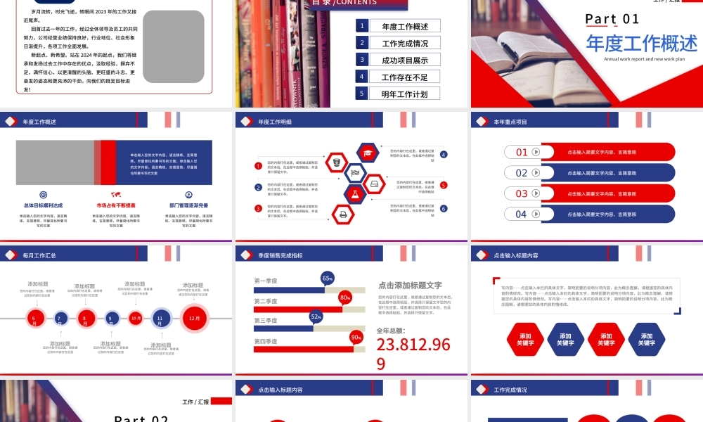 2022年终工作总结PPT大气高清商务风年度工作汇报述职报告新年工作计划模板下载.pptx