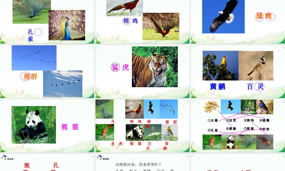 2022拍手歌PPT卡通创意识字第3课小学二年级语文上册人教版教学课件.pptx