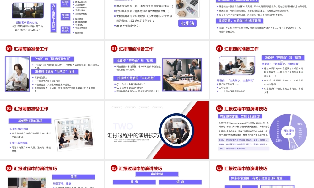 2022如何在客户和领导面前做好汇报工作PPT简约商务风职场汇报工作技巧课件模板.pptx