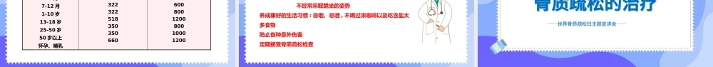 2022世界骨质疏松日PPT卡通风巩固一生赢战骨折世界骨质疏松日主题宣讲课件模板.pptx