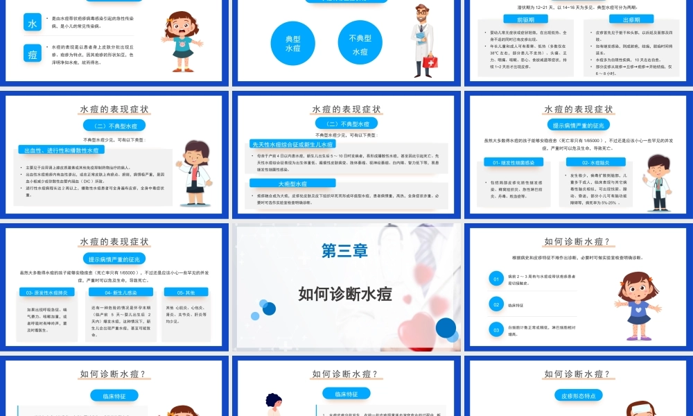 2022水痘预防知识科普PPT简约清新医疗护理培训通用PPT模板.pptx
