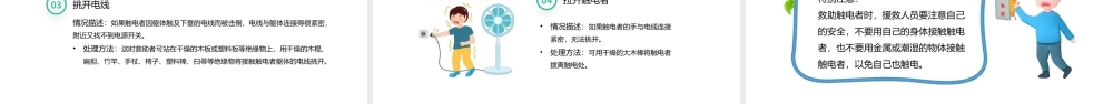 2022夏季用电安全PPT清新卡通风用电安全教育宣传主题班会课件模板下载.pptx