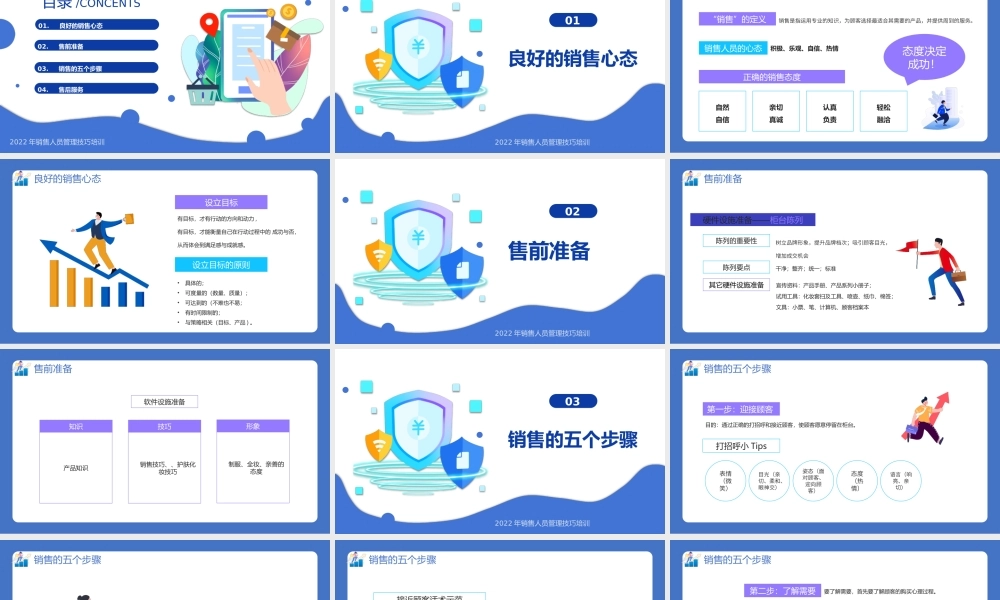 2022销售技巧培训PPT扁平化销售人员销售技巧培训课件模板.pptx