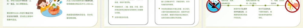 2022学校安全工作会议PPT绿色卡通风秋季开学校园安全工作会议课件模板.pptx