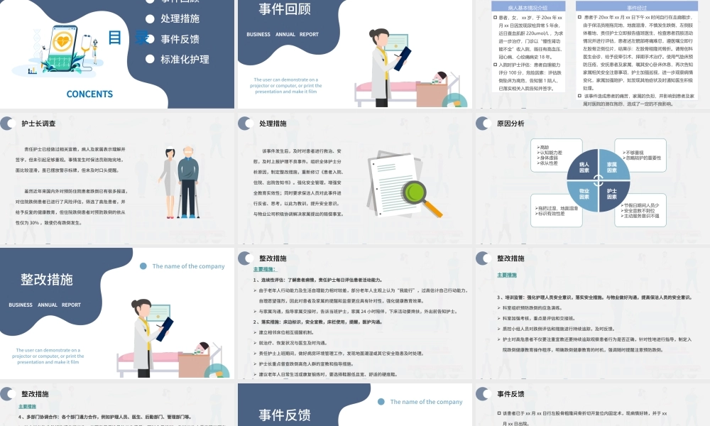2022一例跌倒护理不良事件分析PPT大气简约医疗类通用PPT.pptx