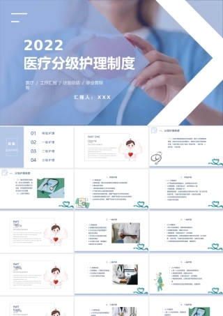 2022医疗分级护理制度PPT简约清新医疗类相关PPT模板下载.pptx.pptx