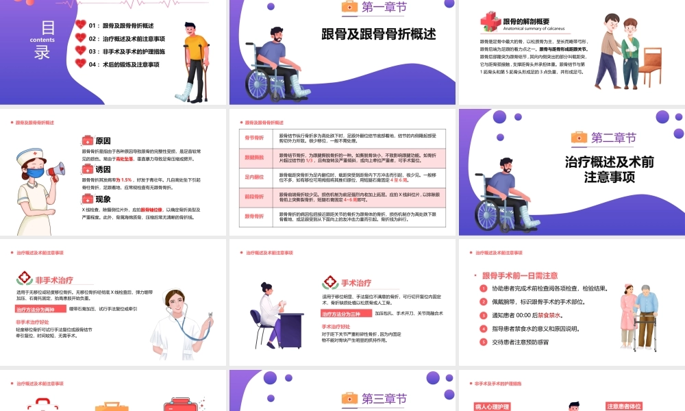 2022医疗护理跟骨骨折患者护理PPT简约风医疗护理教育宣传培训课件.pptx