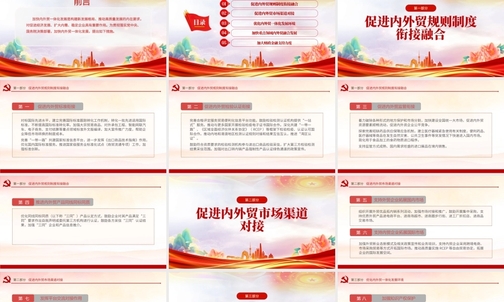 2023《关于加快内外贸一体化发展的若干措施》全文PPT课件.pptx