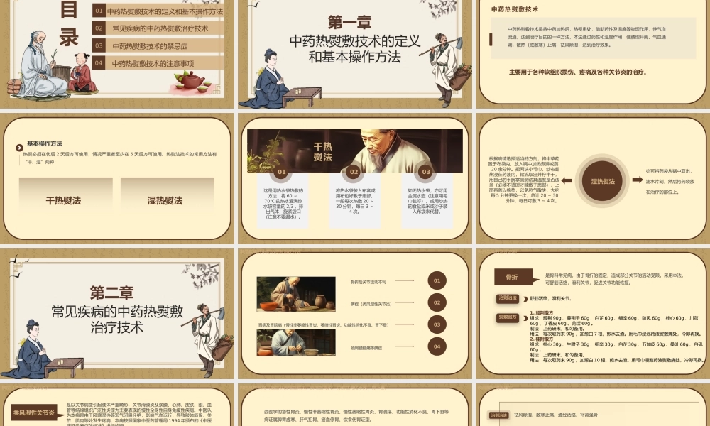2023中药热熨敷技术PPT商务简约风中医中药热熨敷技术课件模板下载.pptx