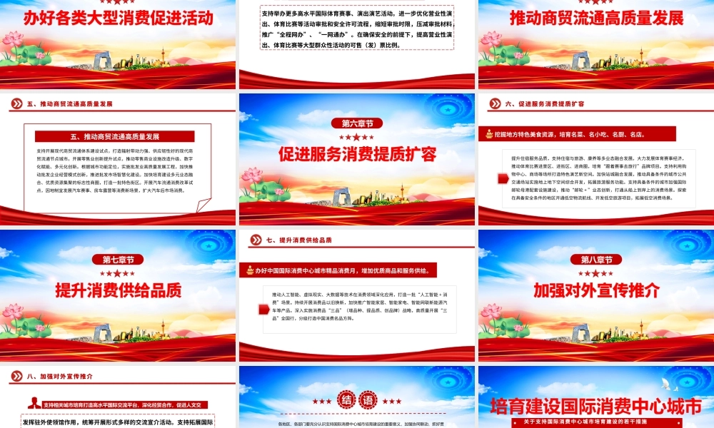 2025《关于支持国际消费中心城市培育建设的若干措施》PPT课件下载.pptx