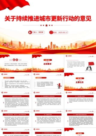 2025关于持续推进城市更新行动的意见PPT课件下载.pptx