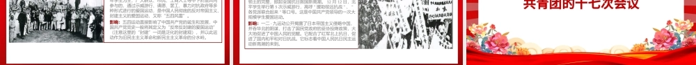 2025五四青年节PPT共青团的光辉历史基础知识历史事件团史学习课件.pptx