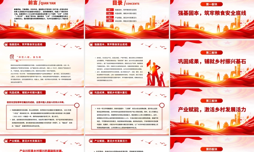 2025中央一号文件解读PPT深化农村改革扎实推进乡村全面振兴课件.pptx