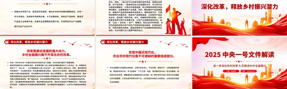 2025中央一号文件解读PPT深化农村改革扎实推进乡村全面振兴课件.pptx