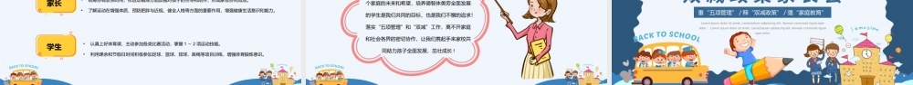 Gx五项管理和双减政策家长会动态PPT模板.pptx