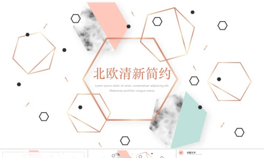 北欧小清新大理石简约风工作计划课件答辩通用.pptx