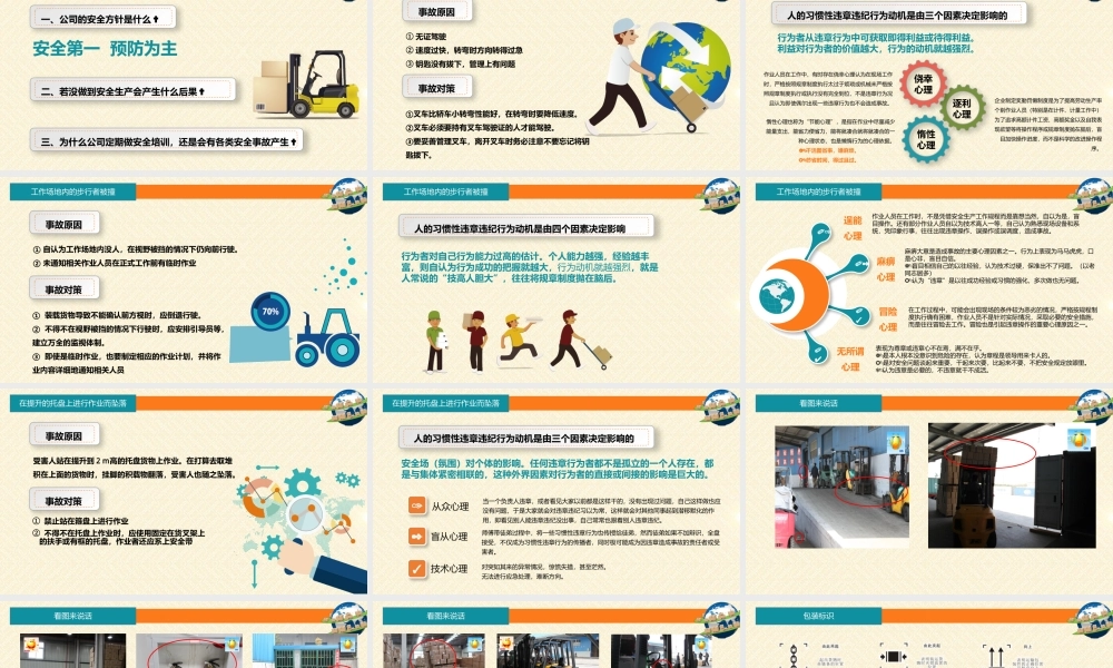 仓库作业安全 员工培训 安全培训 .pptx