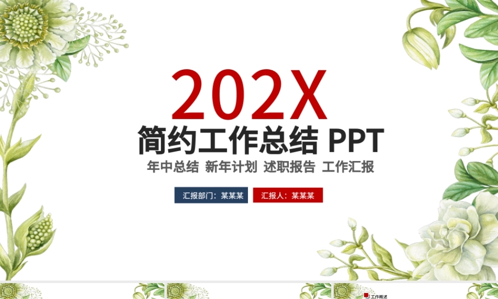 创意个性述职报告工作总结工作计划工作报告商务报告营销报告.pptx