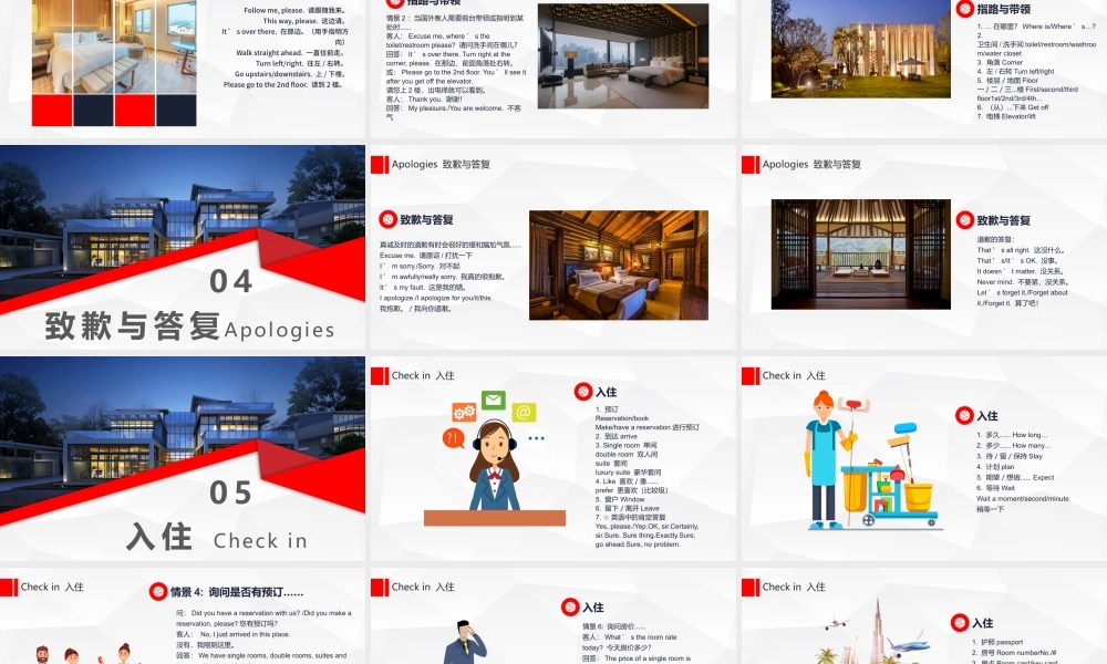 大气城市酒店基础英语培训PPT模版.pptx