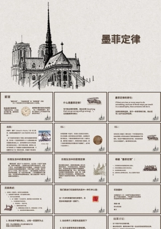 关于墨菲定律的研究与实验课题PPT模板.pptx