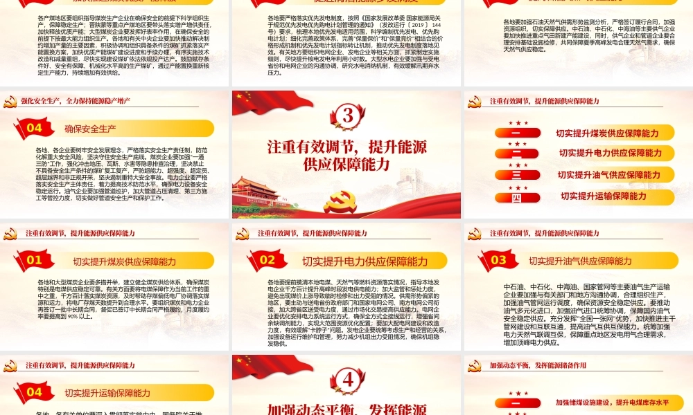 关于做好2021年能源迎峰度夏工作的通知专题PPT模板.pptx