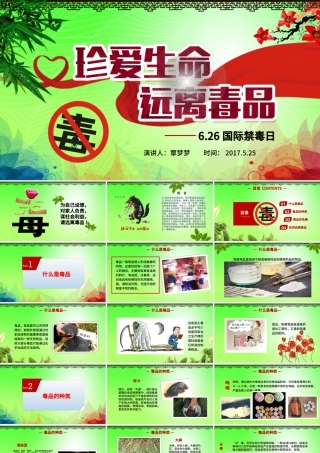 国际禁毒日远离毒品珍爱生命拒绝诱惑禁毒日PPT模板.pptx