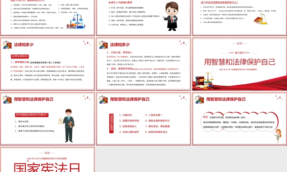 国家宪法日PPT中小学生宪法在我心中法制宣传教育主题班会课件.pptx