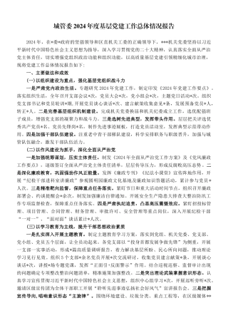 城管委2024年度基层党建工作总体情况报告.doc