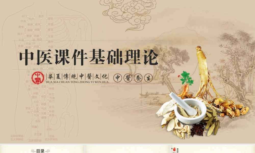 古典中医学中医院中医文化中草药PPT模板.pptx