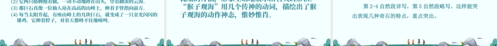 二年级上册语文课件黄山奇石PPT模板.pptx