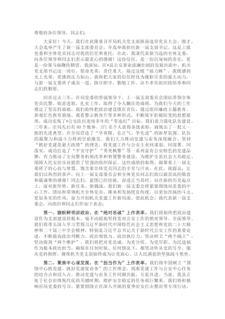 2025年党支部新选举党支部书记表态发言.docx