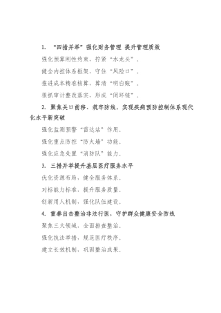 卫生健康工作写作提纲30例.docx