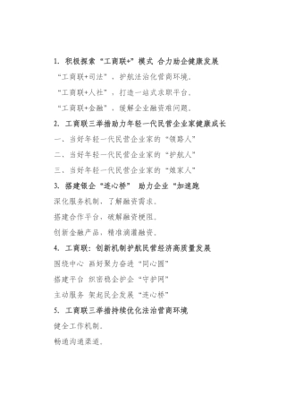 工商联工作写作提纲30例.docx