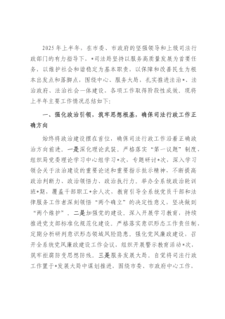 司法局2025年上半年工作总结.docx