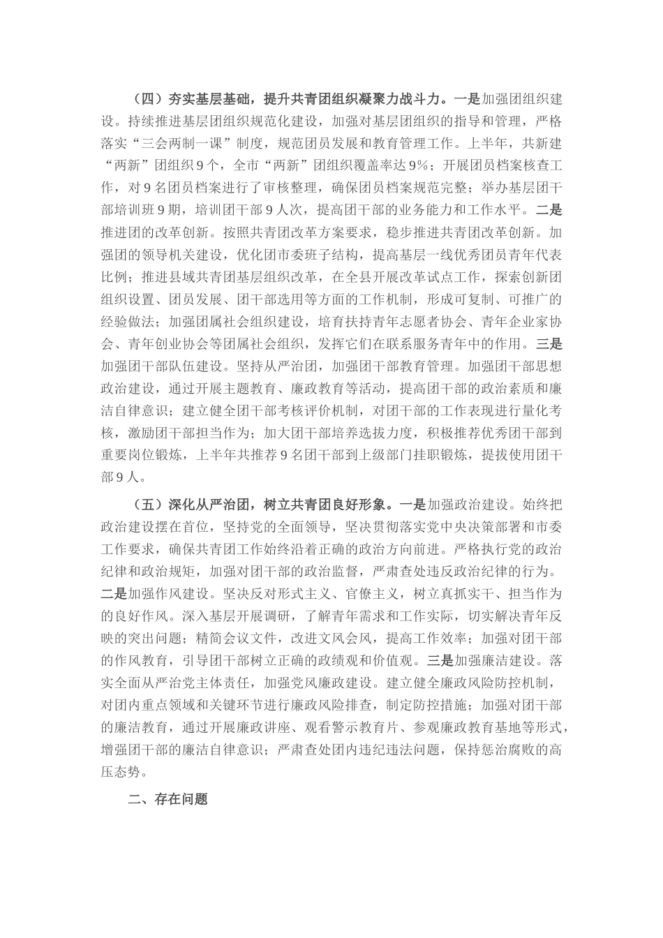 团市委2025年上半年度工作情况总结.docx_第3页