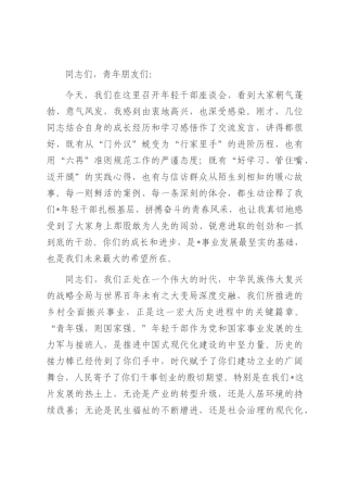 在2025年年轻干部座谈会上的讲话.docx