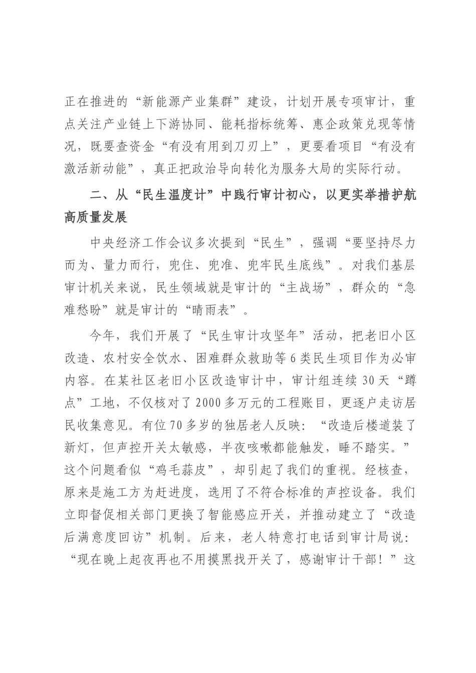在全县审计系统学习贯彻中央经济工作会议精神专题交流会上的发言.docx_第3页