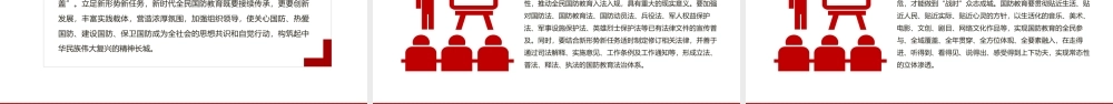 加强和改进新时代全民国防教育PPT红色大气强化全民国防教育筑牢强国复兴支撑专题辅导课件.pptx